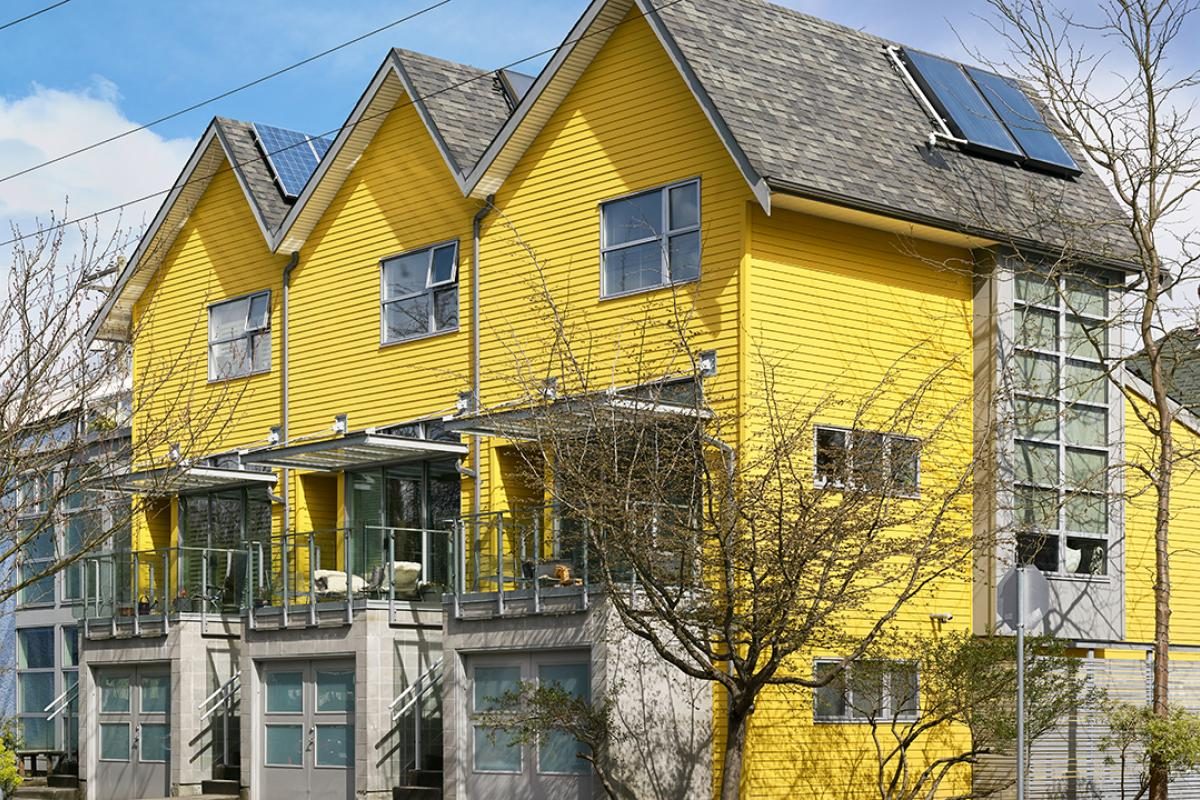 A bright yellow multiplex