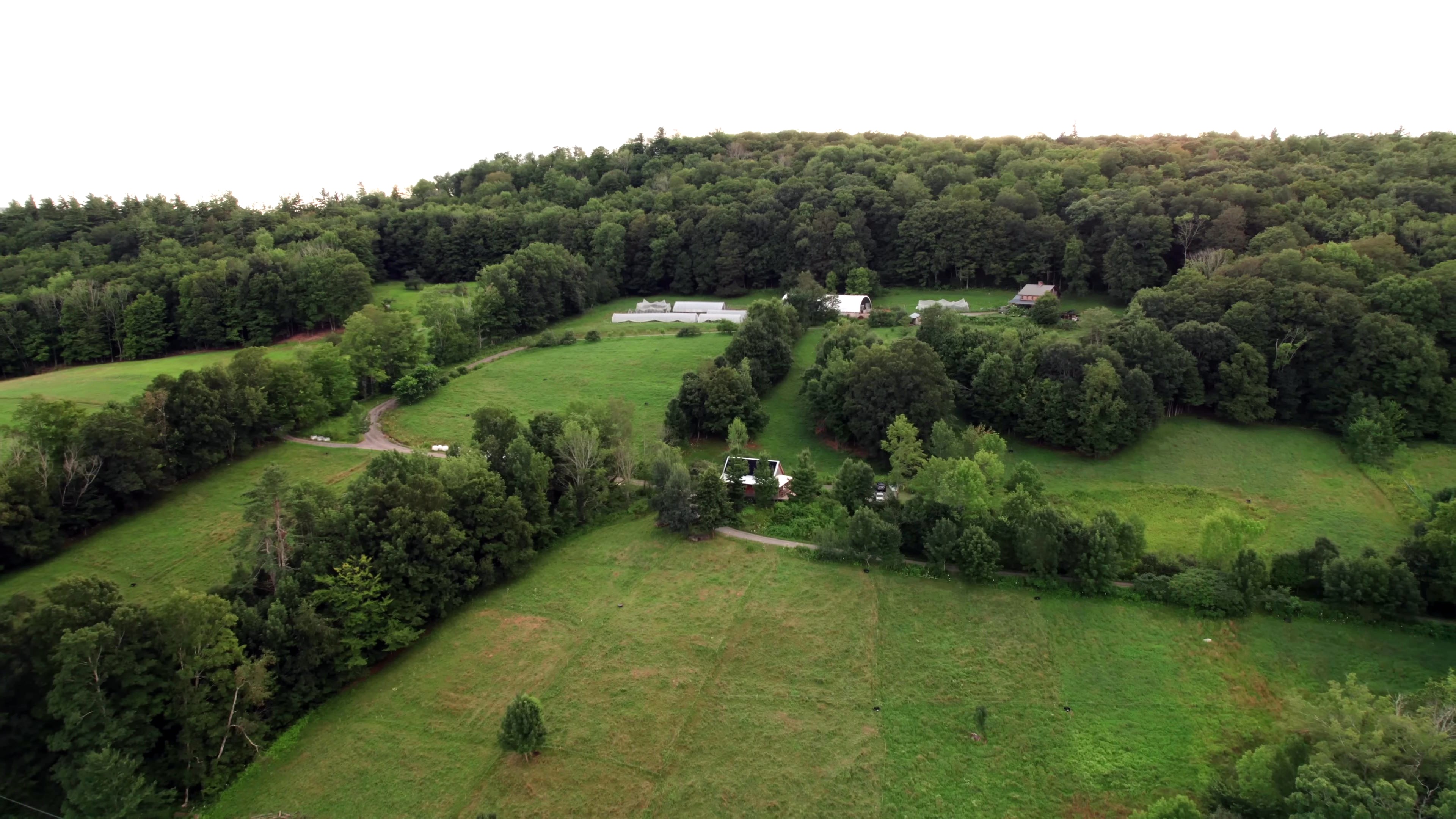Aerial view of farm near Brattleboro