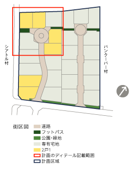 Site plan of Seattle-Vancouver Village