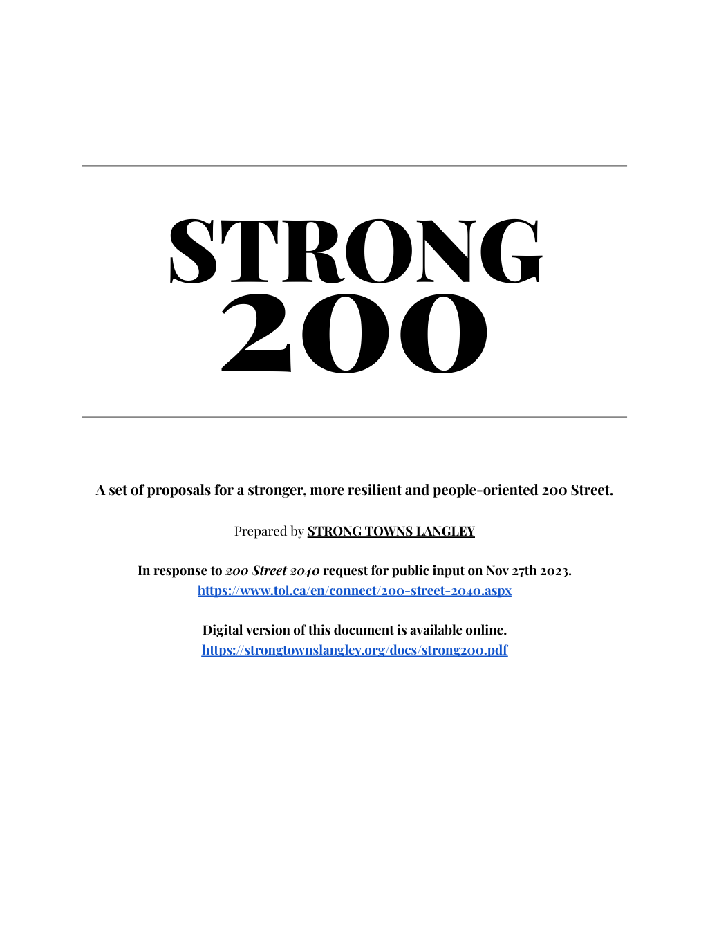 Strong 200 White Paper Cover